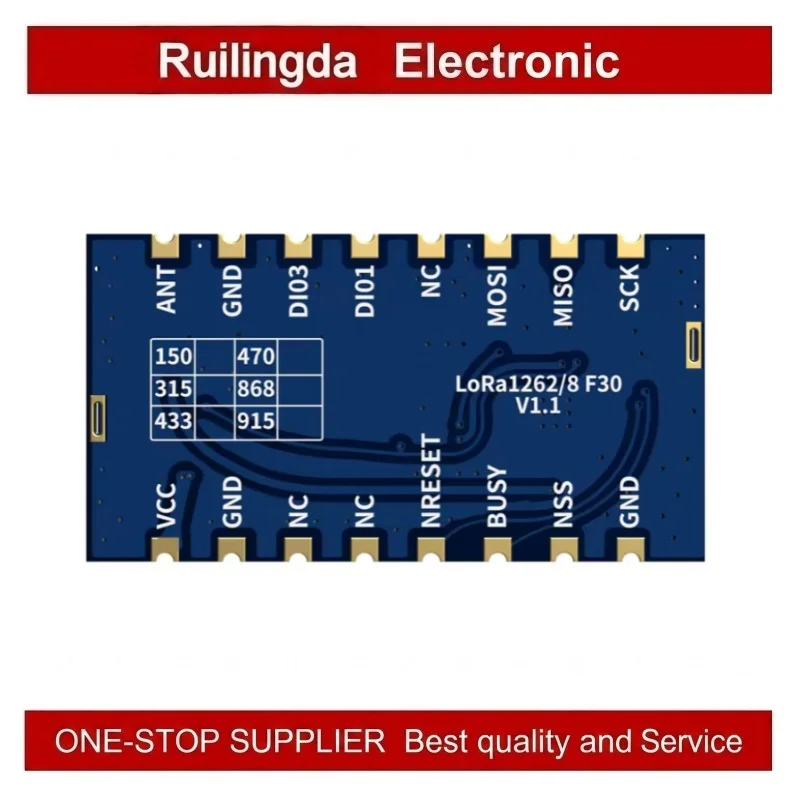G-NiceRF LORA1262F30-T LoRa Module Customizable 150-960 MHz SX1262 33 dBm -148 dBm TCXO High Sensitivity Low Current