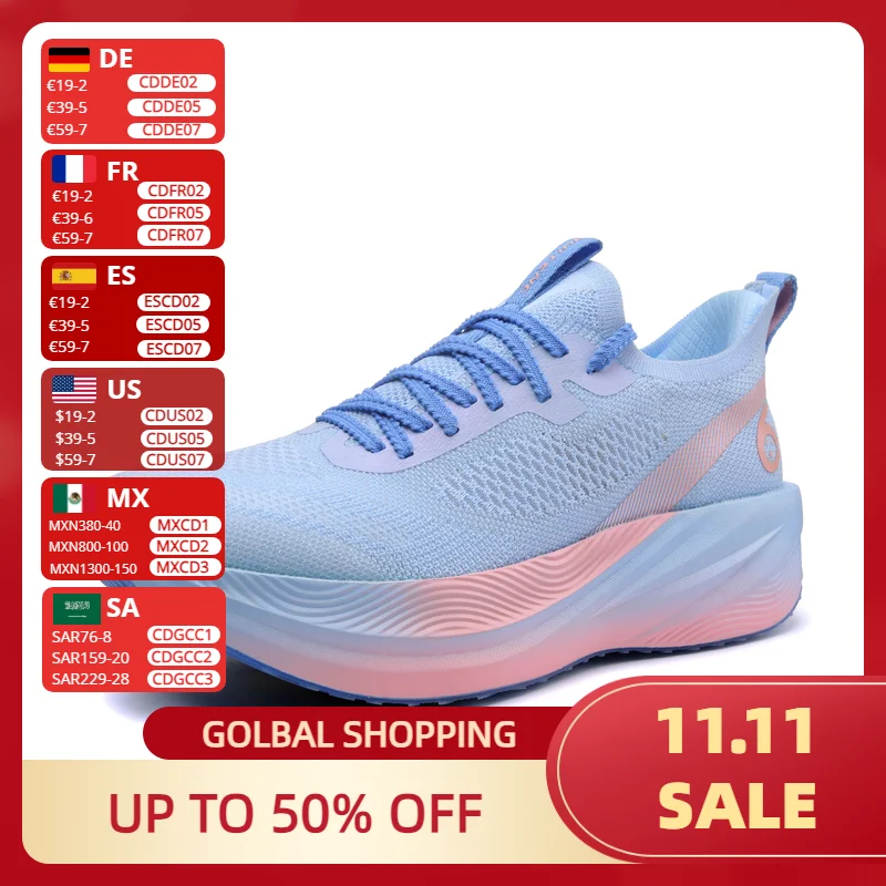 

Кроссовки унисекс HUITENG Wind Series — Lightning 1.0 Tech, дышащая и электрическая скорость для занятий спортом на большие расстояния