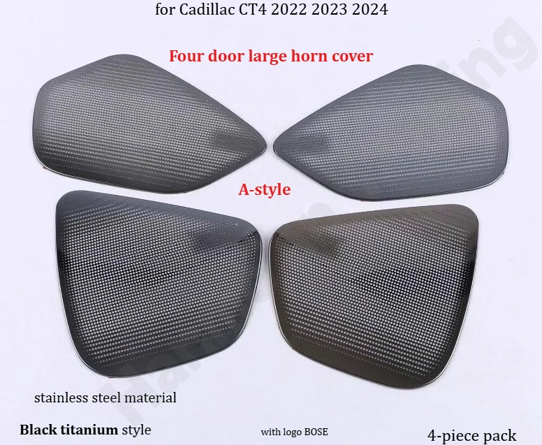 

Декоративные накладки на передние и задние дверные ручки для Cadillac CT4 2022-2024 / Модифицированные аксессуары для интерьера из нержавеющей стали