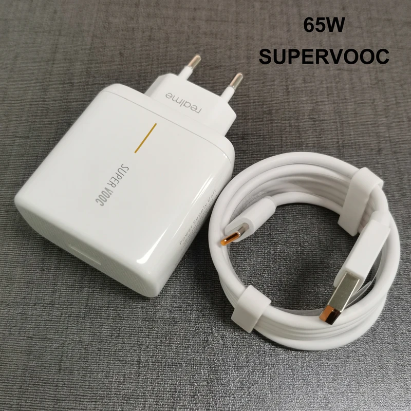 

65W SUPERDART Realme Fast Charger 6A Type C Cable EU Fast Adaper For Realme GT2 Pro Neo2 2T Q3 X7 Pro 9i 8i 8 Pro Narzo 50 30 20