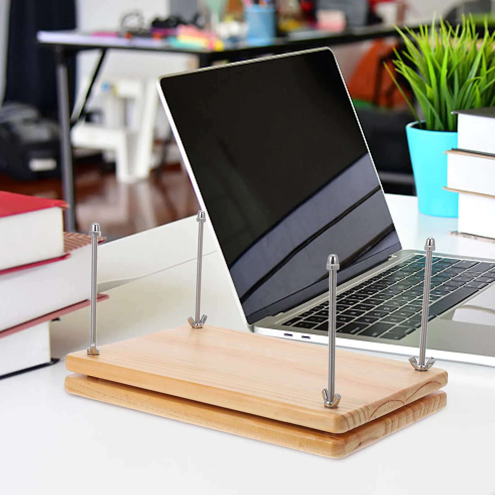 

Wooden Book Press Sturdy Bookbinding Tool for Crafting Pressing Binding Supplies Portable Manual Book Press Plate