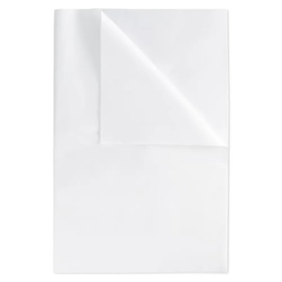 100 feuilles de papier de soie blanc, papier cadeau mat pour emballage de colis et artisanat, papier crépon déchiqueté 70x50cm pour emballage