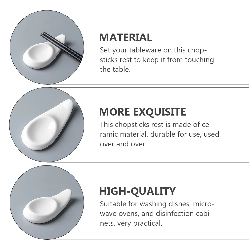

4 шт. керамические стойки для палочек для еды в виде утконоса, элегантные практичные держатели для палочек для еды, креативные подставки для посуды для домашнего декора