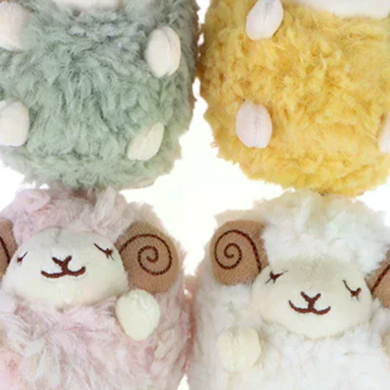 1 sheep plush pendant backpack decoration cute mini sheep plush pendant soft lamb doll accessory