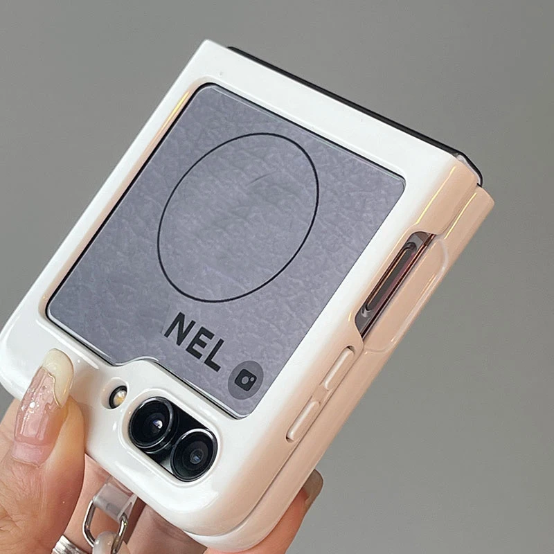 

Корейский милый браслет с подвеской в виде собаки, чехол для телефона с цепочкой для Z Flip 6, 5, 4, 3, защитный чехол Fundas