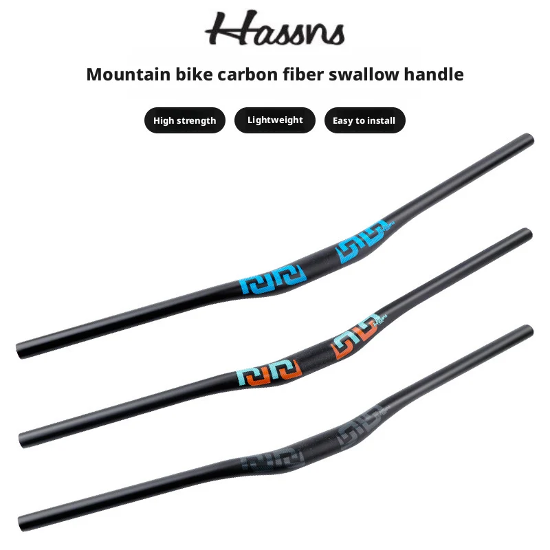 Extra Langer Leichtgewichtiger Carbon-Faser MTB Lenker 31,8mm 35mm Riser für Mountainbikes – Detail 1