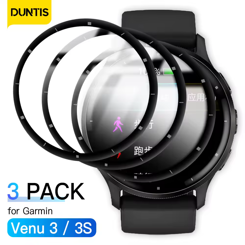 3 חבילות למגן מסך ל-Garmin Venu 3 סרט אנטי-שריטות ל-Garmin Venu 3S כיסוי מגן סביבתי אביזרים
