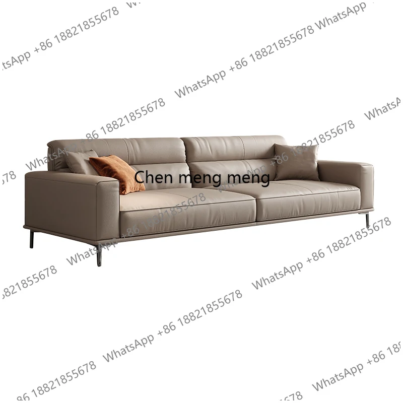 Designer Minimalist Living Room Sofas Leather Italian Nordic Daybed Sofas Armchair Modern Wooden Divano Letto Home Furniture