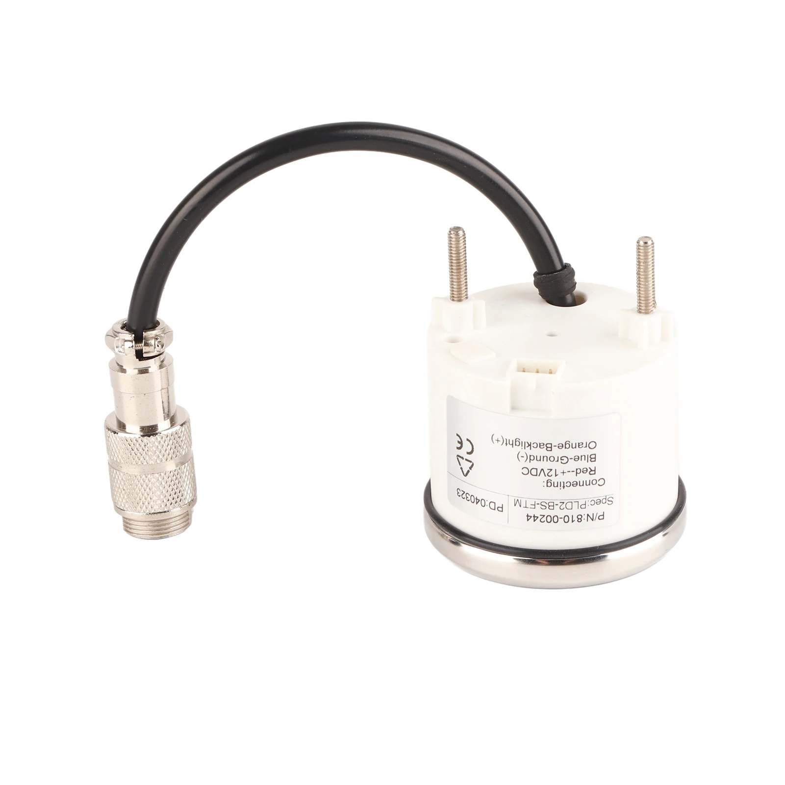 52 mm/2 Zoll Marine-Tiefenmesser, Reichweite 100 m/110 Yards, weiße Hintergrundbeleuchtung, wasserdicht, für Yachten, Fischerboote, digitaler Tiefenmesser, Tiefenmesser