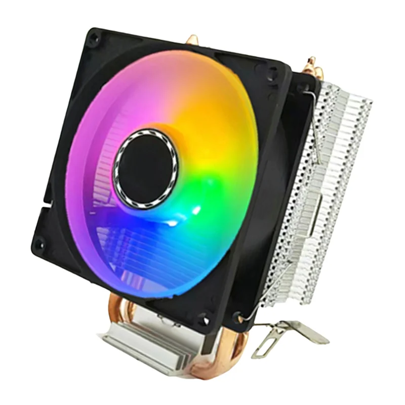 

CPU Cooler 2 Heat Pipes PC Radiator Cooling 3PIN PWM Silent Rgb Fan For 1700 1150 1155 1156 1366 AM2/AM3/AM4 AMD