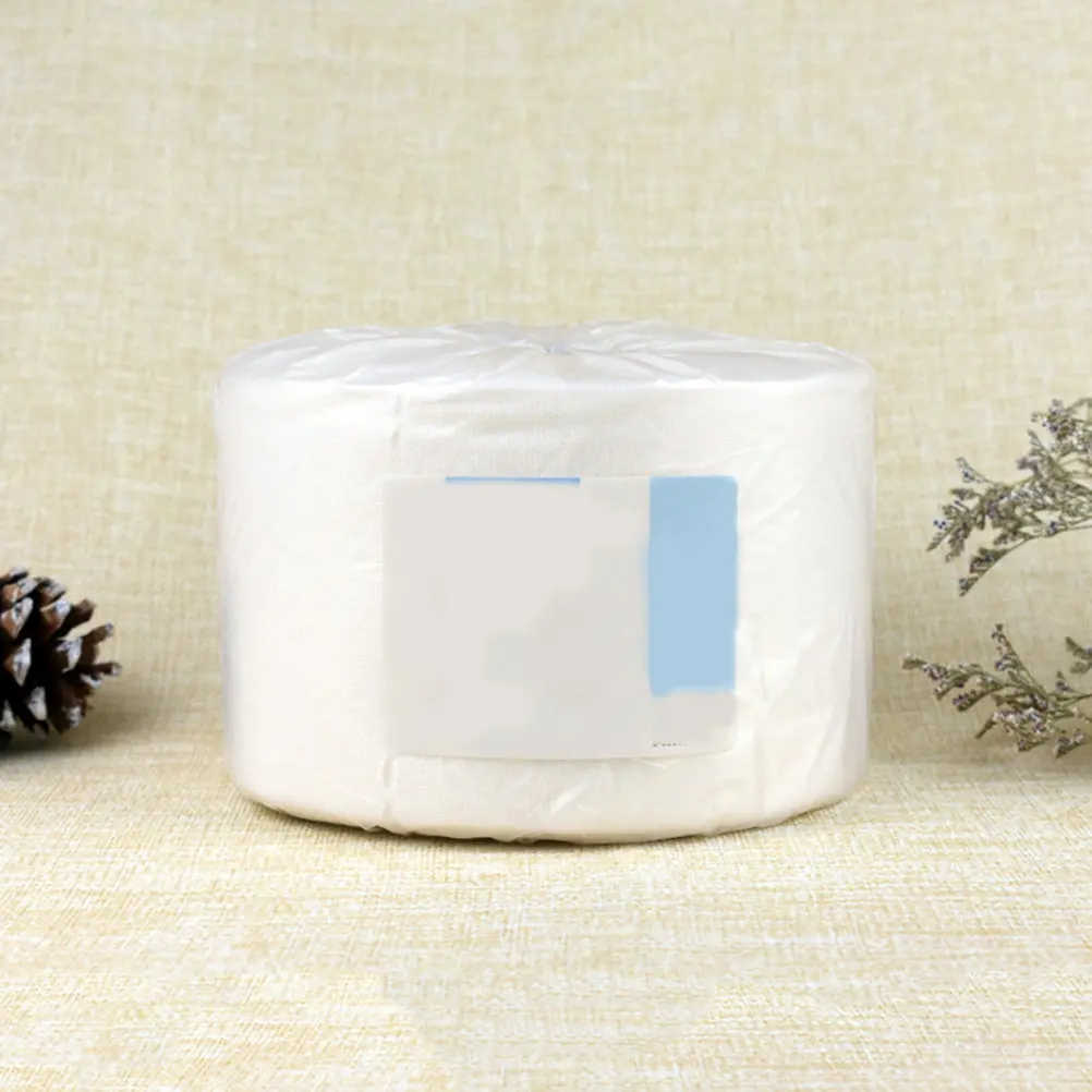 1 Roll Premium Cotton Non Woven Wash Towel Disposable Beauty Towel Wet Dry Facial Cleanser for Travel Outdoor Party Sensitive