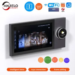 7-inch Wifi Smart Home One Click On Control Panel Multifunction Integrated Tuya Zigbee & Bluetooth Gateway Electronic Panel