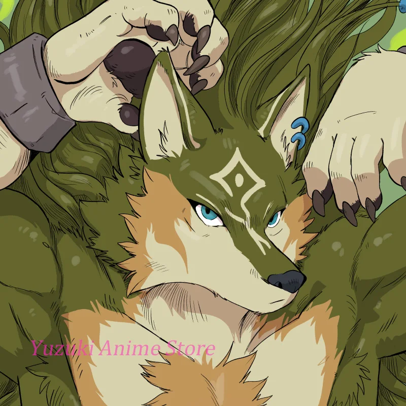 Anime Dakimakura link (wolf form) Hugging Pillowcase Life-Size Double-Sided Print Body Pillow Cover