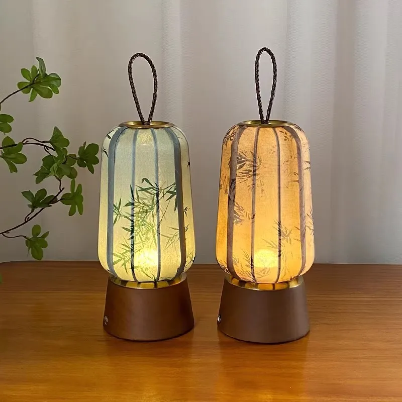 New Chinese Song Dynasty aesthetic desk lamp Zen classical atmosphere light portable charging sleep night light dimmable