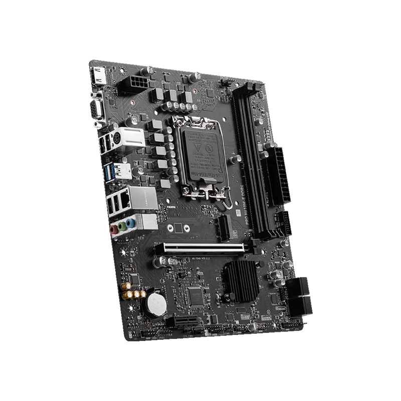 Scheda madre MSI PRO H610M-E DDR4, Micro-ATX - Supporta processori Intel Core di 14/13/12a generazione