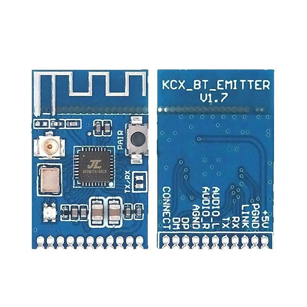 KCX_EMITER Audio Transmitter Module 3.5-5V Stereo GFSK Transceiver Earphone Board Wireless Speaker Stereo Module