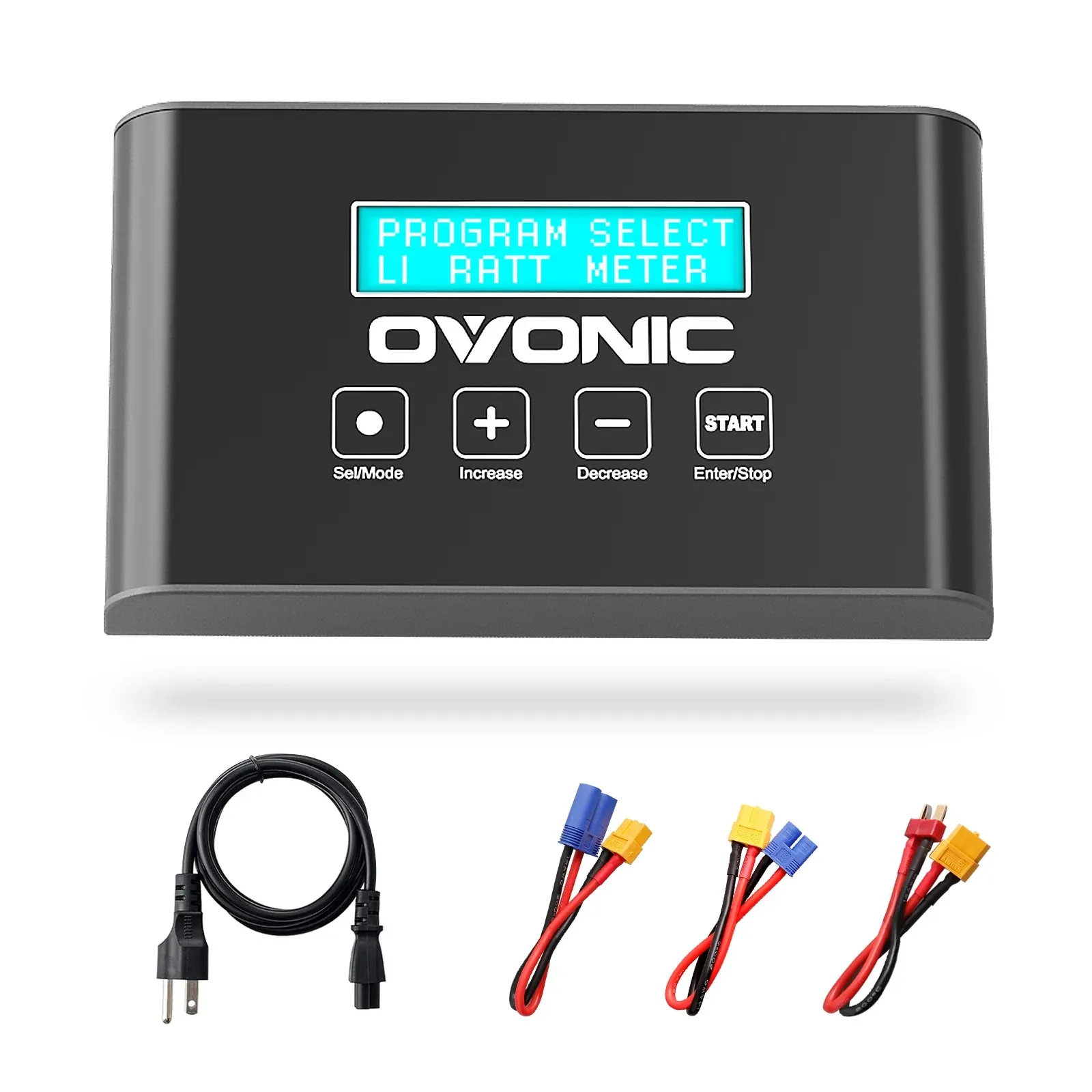 OVONIC Mate 1 Smart LiPo Battery Charger 100W 10A Fast Balance Charger, Support 1-6S LiPo/LiFe, 3-18S NiMH with XT60 Connector for RC Drone, Car & Boat Hobby Models