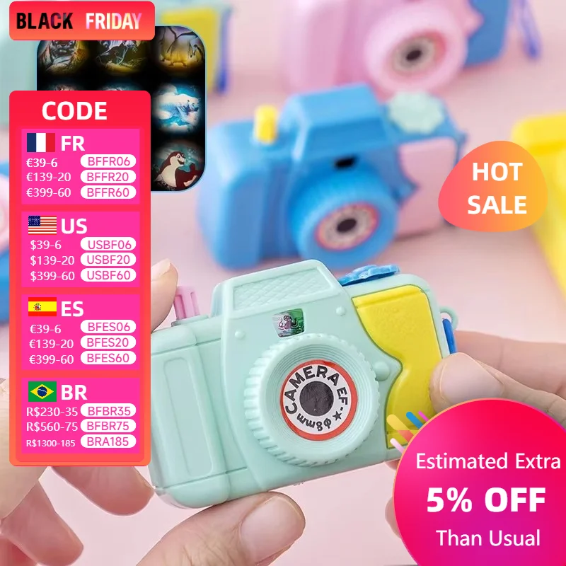 3Pcs Children's Movie Camera Cartoon Fun Camera Shaped Toy Creative Puzzle Toys For Kindergarten Birthday Gifts For Boy And Girl