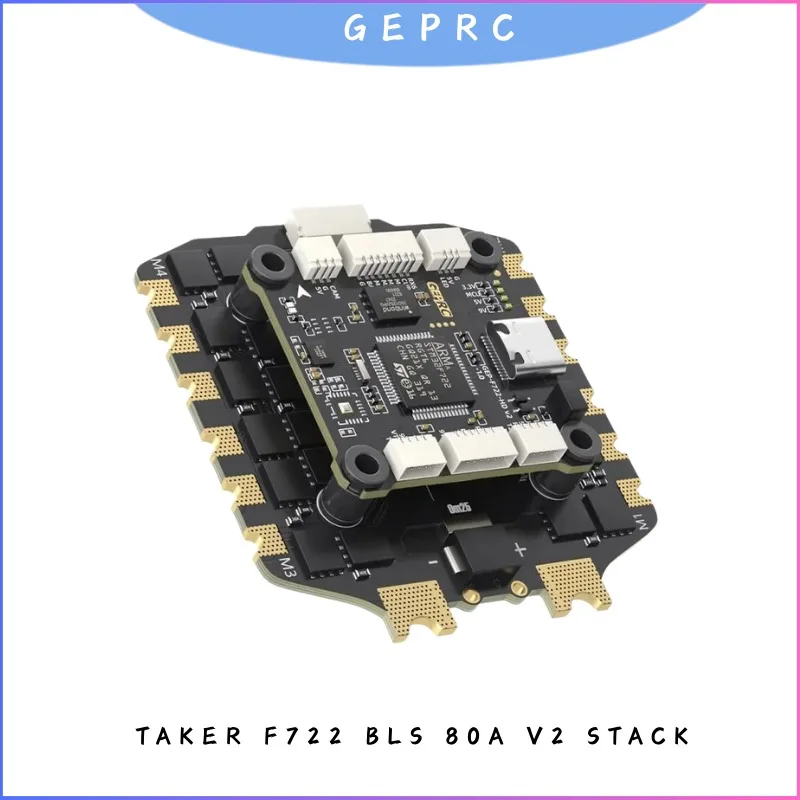 

GEPRC TAKER F722 BLS 80A V2 STACK 80A 4IN1 ESC 16MB Black Box Data Analyze Record Flight Data Plug XT60 Play Racing FPV Drone