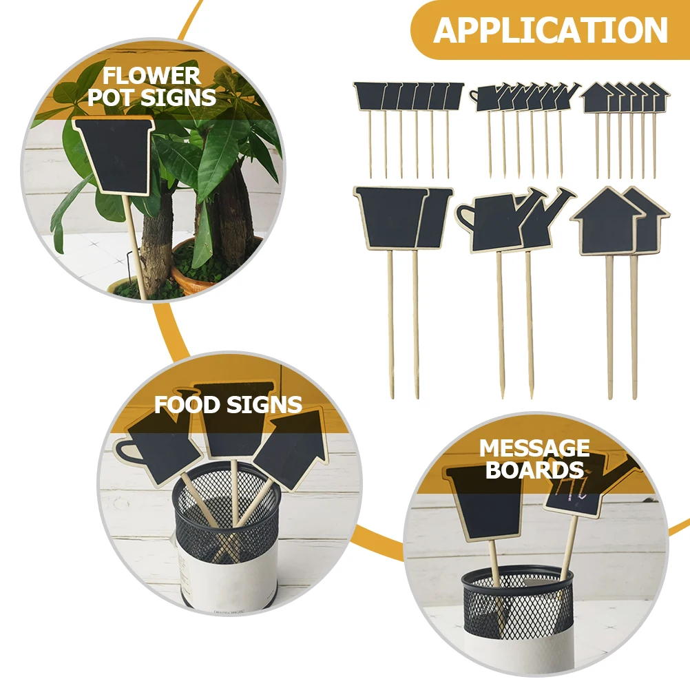 30 Pcs Message Card Small Chalk Boards to Write on Tabletop Chalkboard Wedding Decor Sign Round Decorative Chalkboards Mini