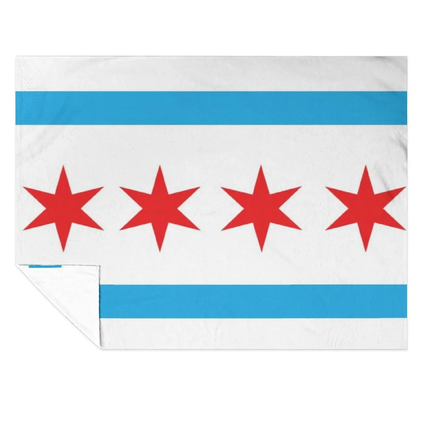 

Chicago Flag Throw Blanket christmas gifts warm winter Thermals For Travel Soft Plaid Blankets