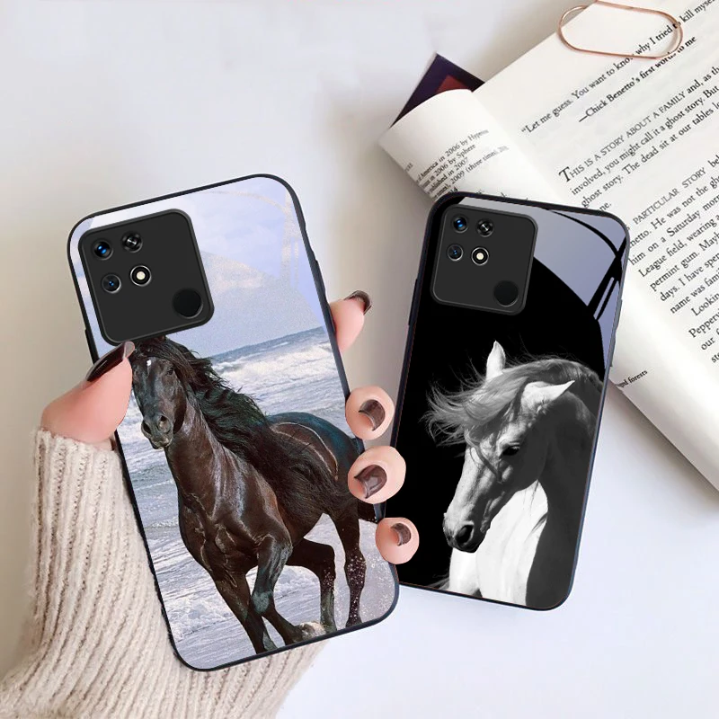 Рисунок 3 - Белая лошадь Черный для Redmi 14C