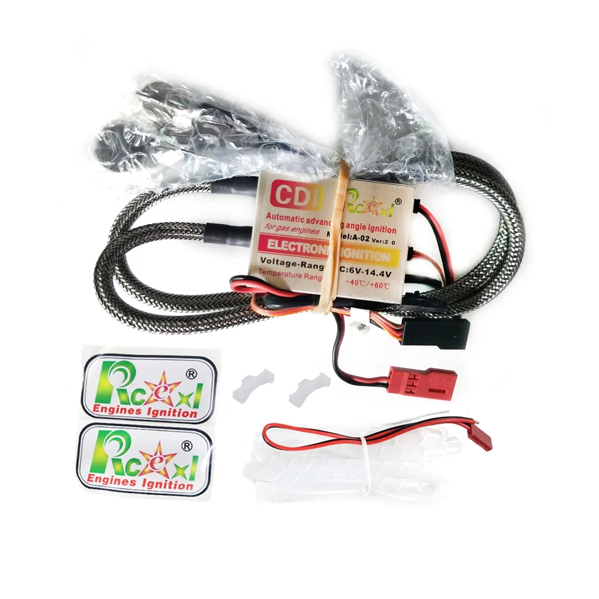 Rcexl CDI Twin Ignition CM6 90 grados 6V-12V ángulo de avance automático con kit de sensor para 2008 después del motor de 3W