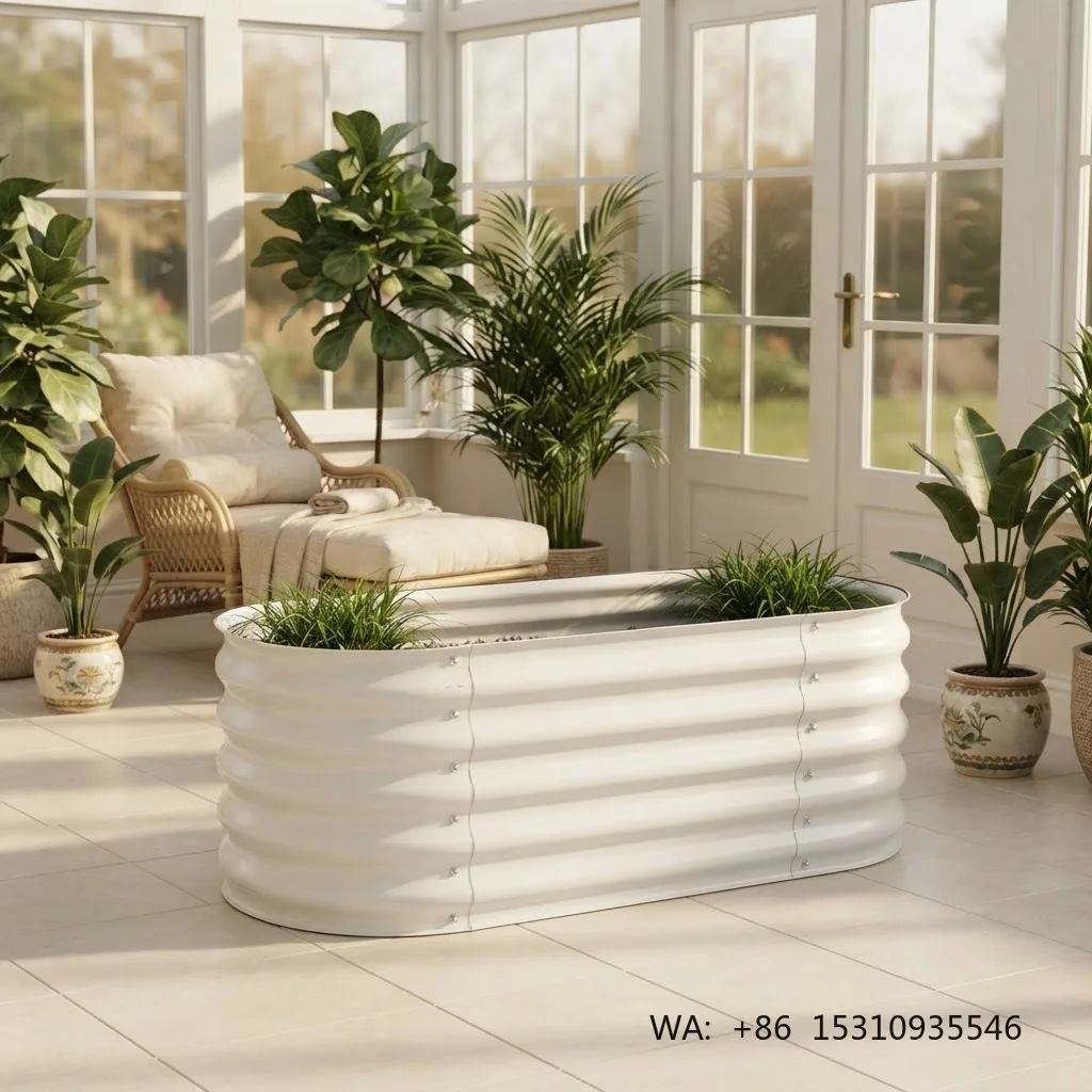 Weather Proof Metal Greenhouse Raised Garden Bed Outdoor Yard Planter Box for Vegetable Flower Herb Planting