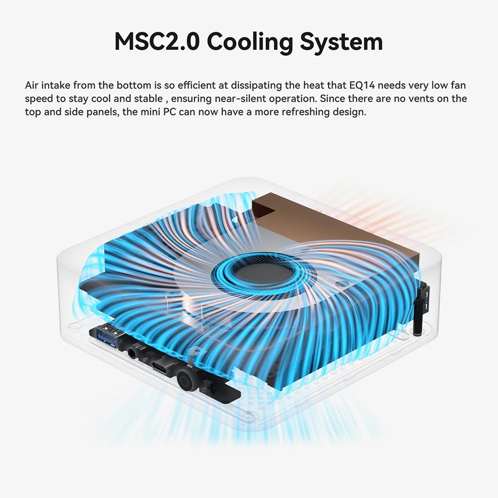Beelink EQ14 MINI PC Intel Lake-N150 Max Turbo 3.6GHz 16G RAM DDR4 3200MHz Desktop Gaming Computer VS S12 Pro EQ13 N100 N200