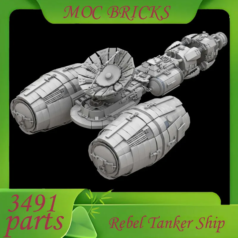

Customize 3491 Parts Rebel Tanker Ship Space Military MOC SpaceShip Battle Architecture DIY Originality Assembly Bricks Gifts