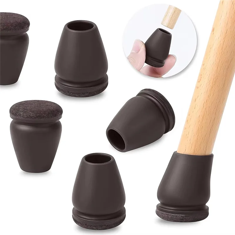【Recommend】Chair Leg Protectors With Felt Pads Covers For Floor Protection Fits Various Table & Chair Feet