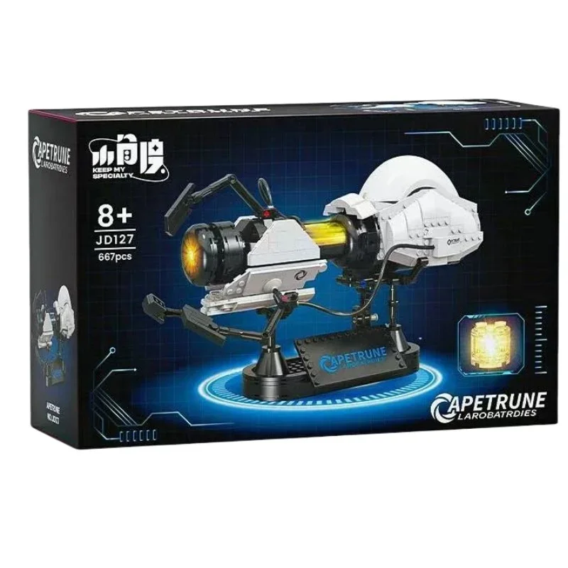 Gorąca Gra Technologia Przyszłości Zaawansowana Technologia Portalowy Pistolet Klocki Konstrukcyjne Podróż w Czas Pistolet Transferowy Model DIY Portal Nauka Zabawki do Składania