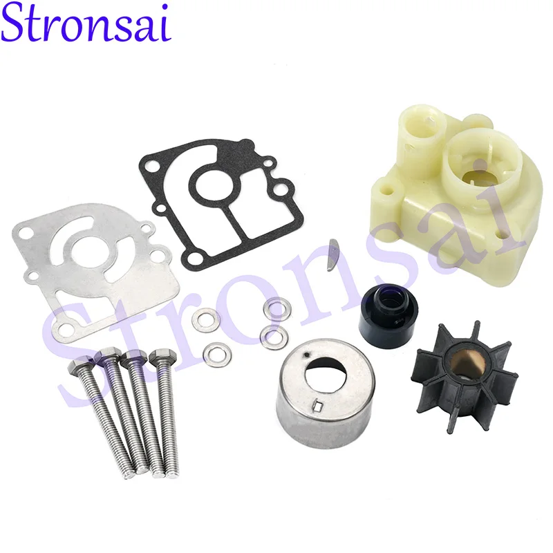 

362-87322 Water Pump Repair Kit & Pump Case Upper 350-65016 46-803750 For Tohatsu 9.9-18HP Outboard Engine Mercury 5.0