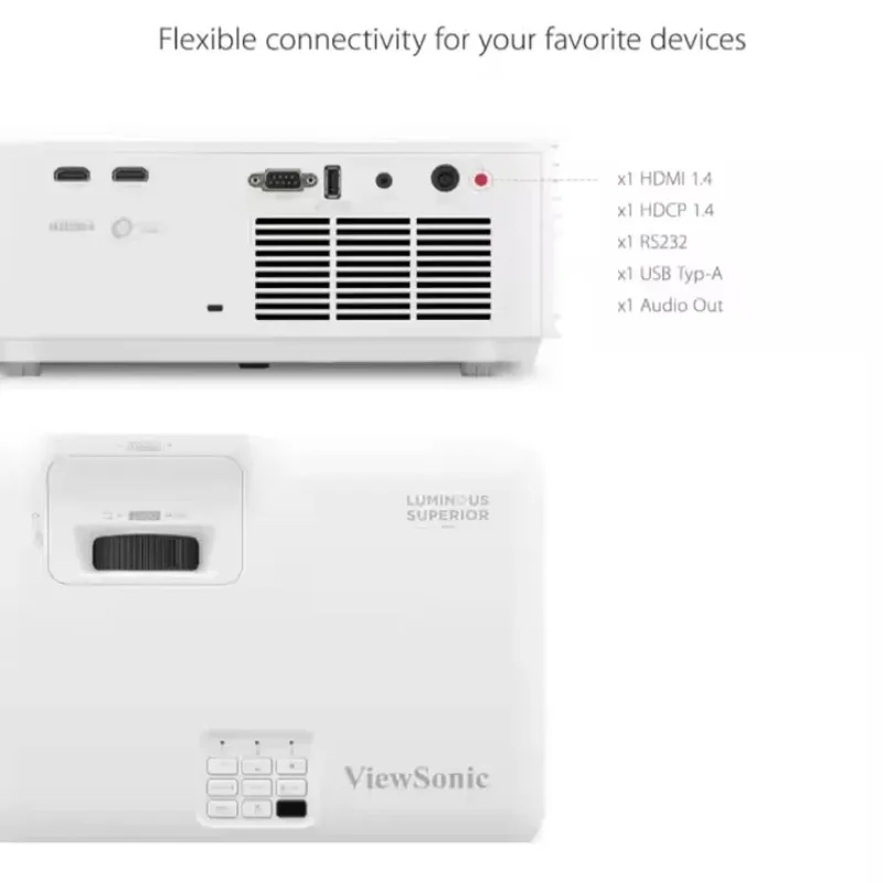 فيوسونيك LS740HD 1080P جهاز عرض ليزر 5000L المنزل الذكي مكتب سينما DLP HD جاهز