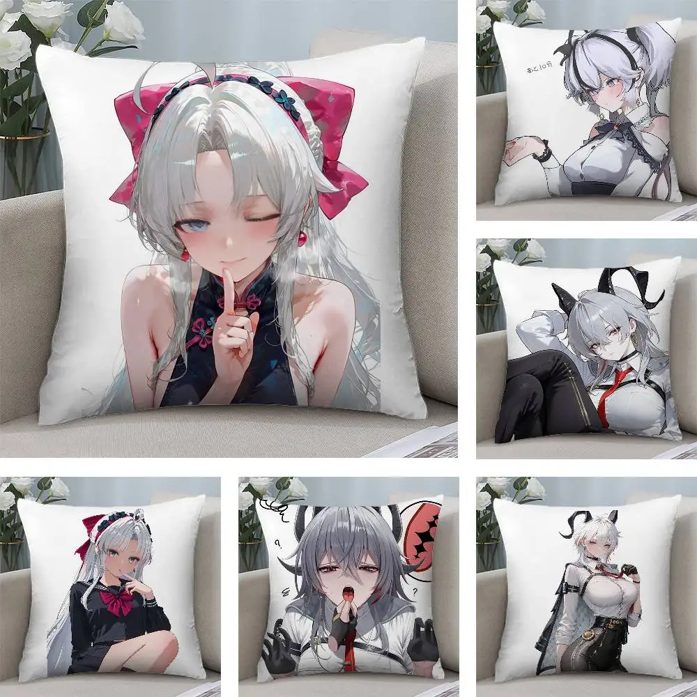 

camellya carlotta zani Wuthering Waves Pillow Case Plush Fabric Soft Pillowcase Double Sided Print Cushion Cover