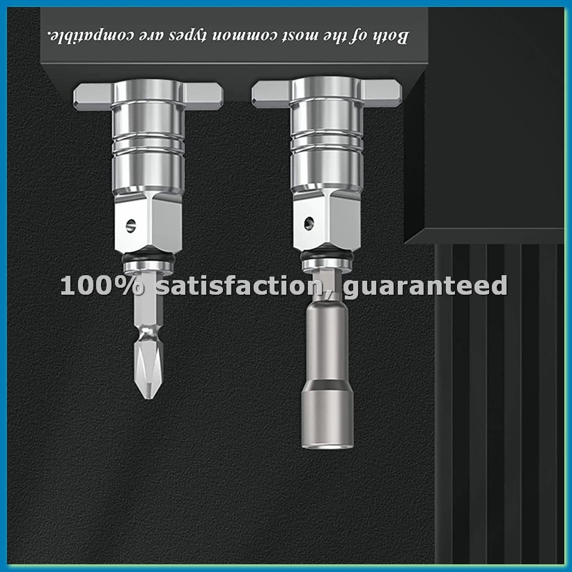 

Compatible Impact Driver Anvil Assembly in Drill Head Housing,1/2inch Square Drive to 1/4inch Hex Female Socket Adapter-ABFB