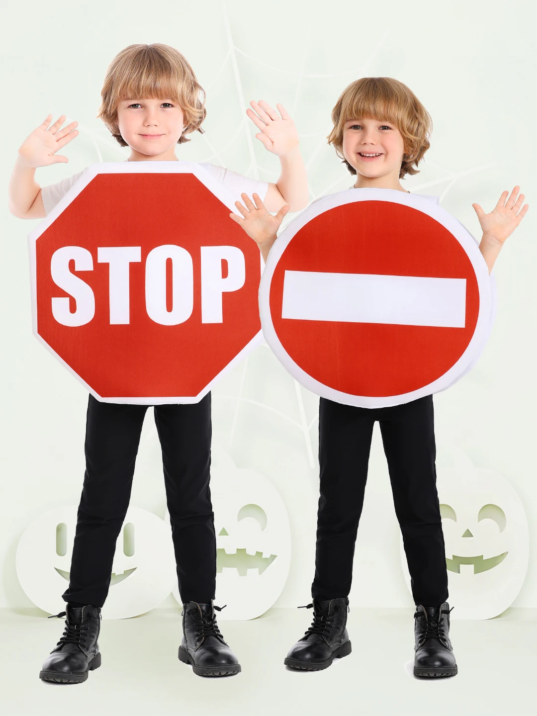 Disfraz creativo de Halloween para niños, ropa de actuación escolar, traje de actuación ligero rojo, fibra de poliéster