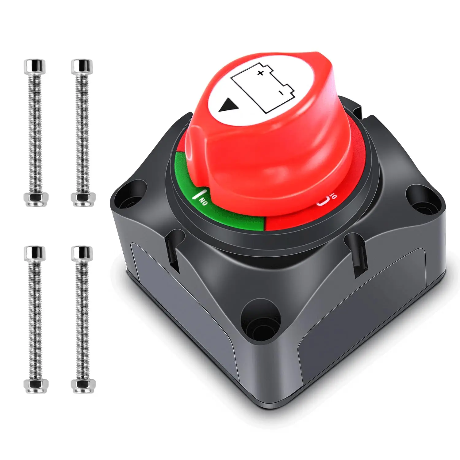 Premium 15A Battery Disconnect Switch, 12-48V Waterproof Heavy Duty Isolator for Car RV Marine Boat