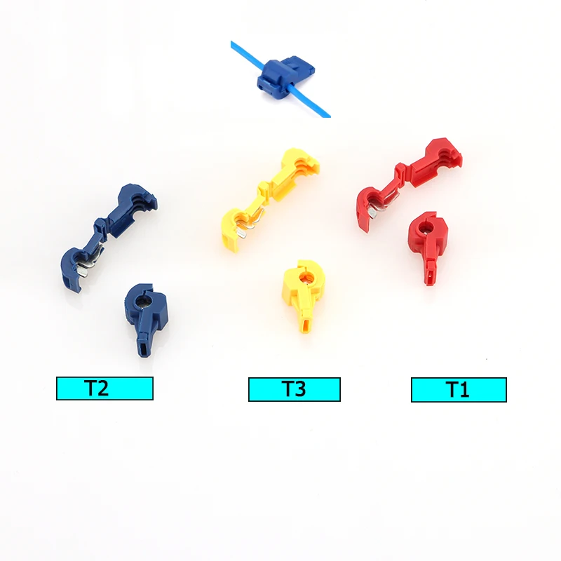 60 PCS,Bag/Box,Crimp Terminal,T-type Terminal Block,Cable Connectors,Electric Wire Connector,Electrical Terminal Block