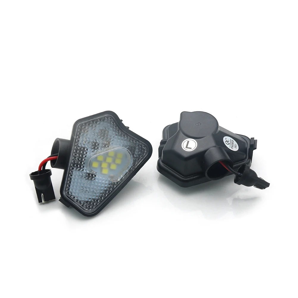 2x Led Under Side Mirror Puddle Light CANbus White 6000K For Mercedes-Benz A B C E CLA GLA GLK S Class W176 W204 W212 W246 X164