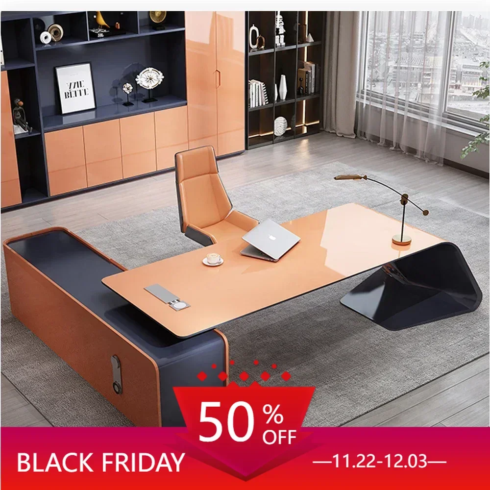 Fashional Home Escritorio Personal Desk Modern Escritorios De Oficina Computer Desks Designer Italian Office Table + Chair