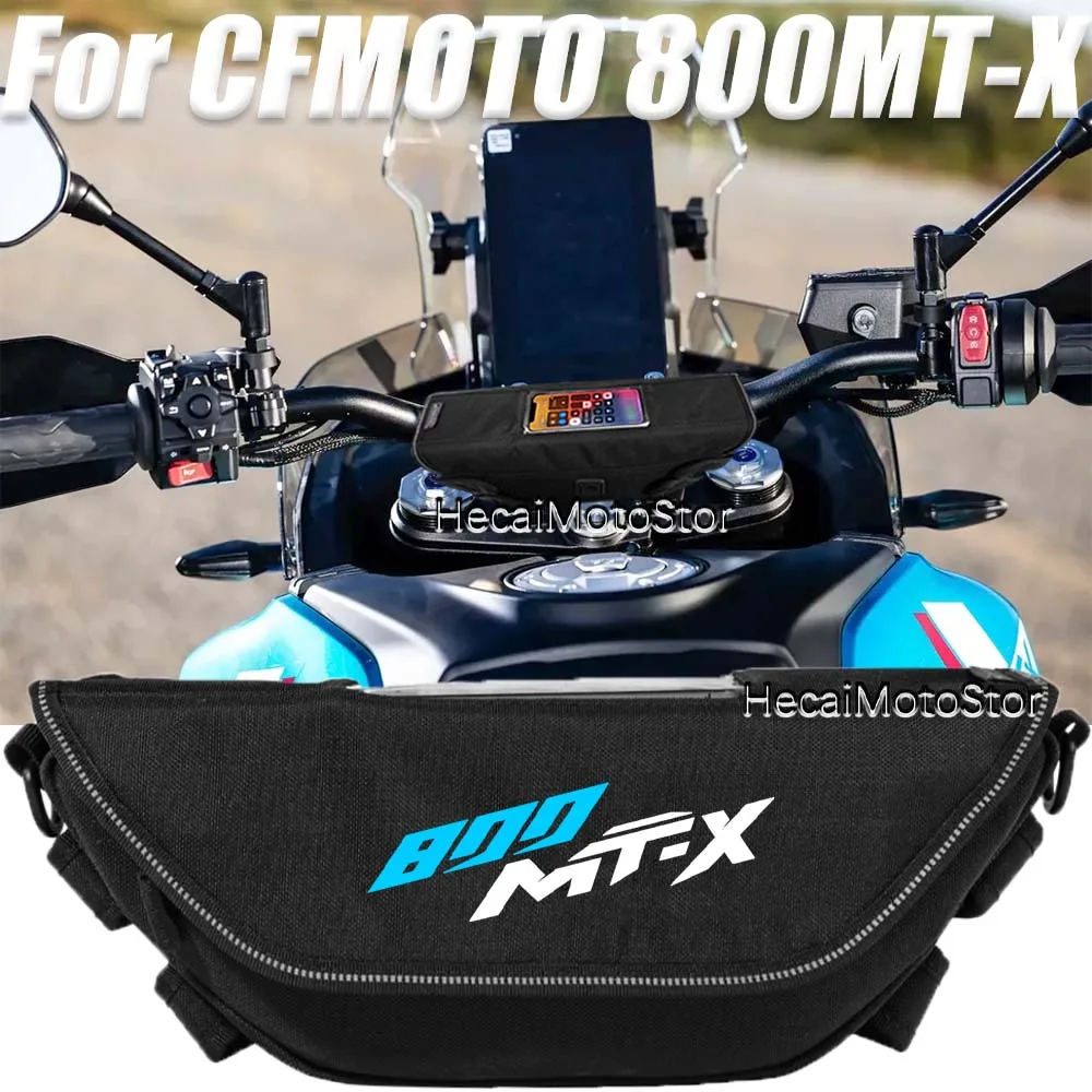 

For CFMOTO 800MT-X 800mt-x Motorcycle accessory Waterproof And Dustproof Handlebar Storage Bag navigation bag