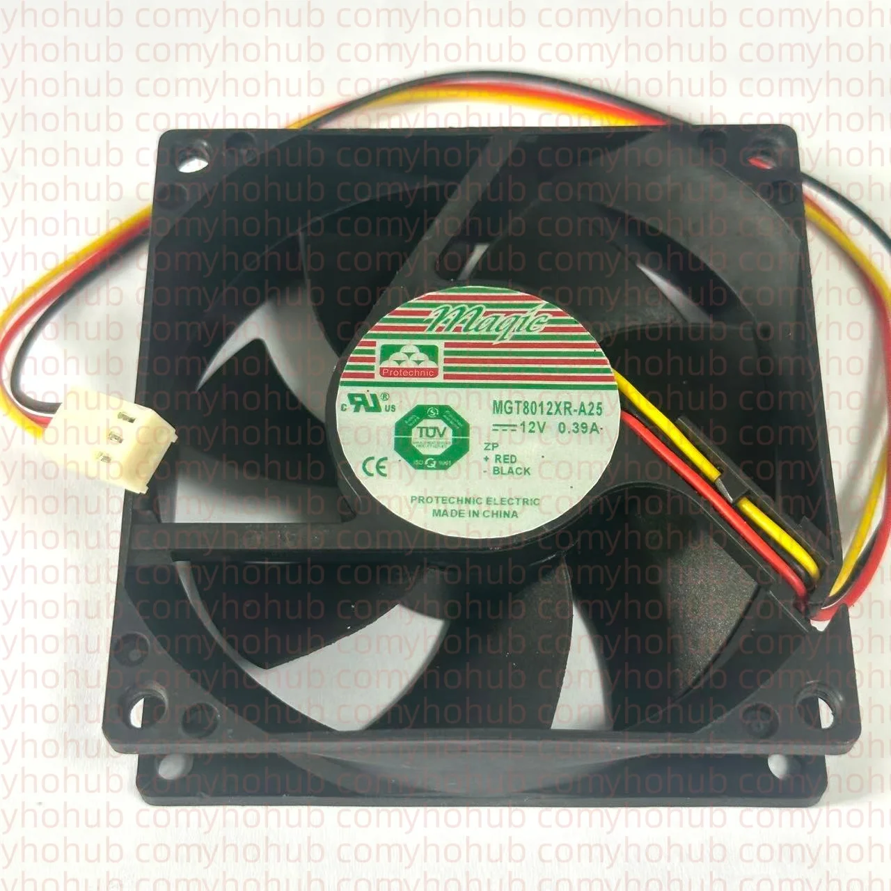 

MAGIC MGT8012XR-A25 DC 12 В 0,39 А 80x80x25 мм 3-проводной охлаждающий вентилятор для сервера