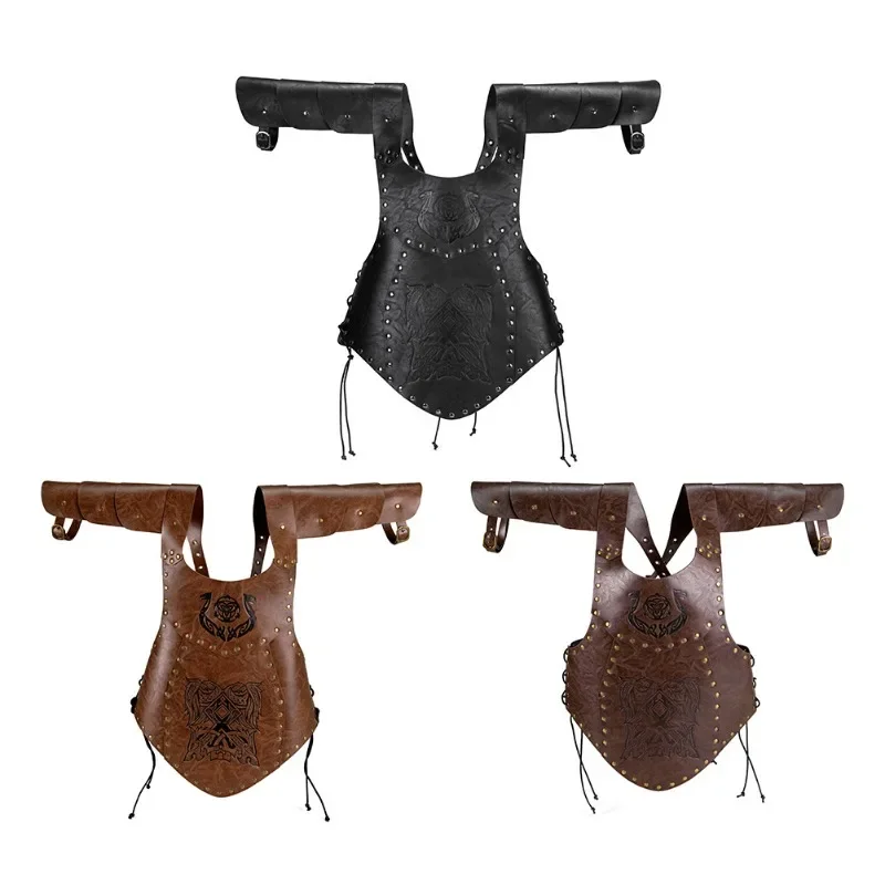 

New punk retro embossed armor female armor knight shawl