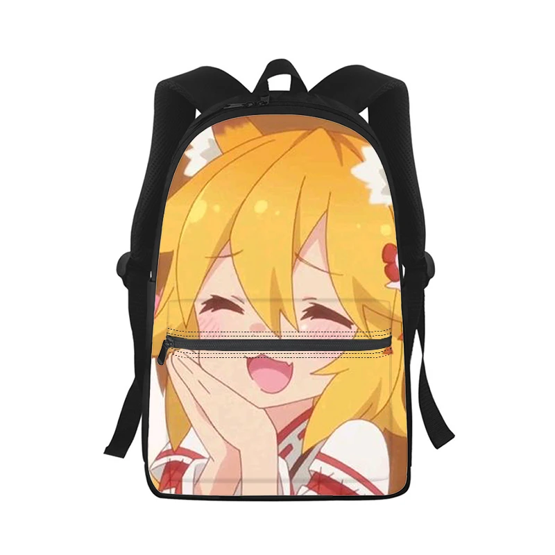 Anime the helpful fox senko san Men Women Backpack 3D Print Fashion Student School Bag Laptop Backpack Kids Travel Shoulder Bag