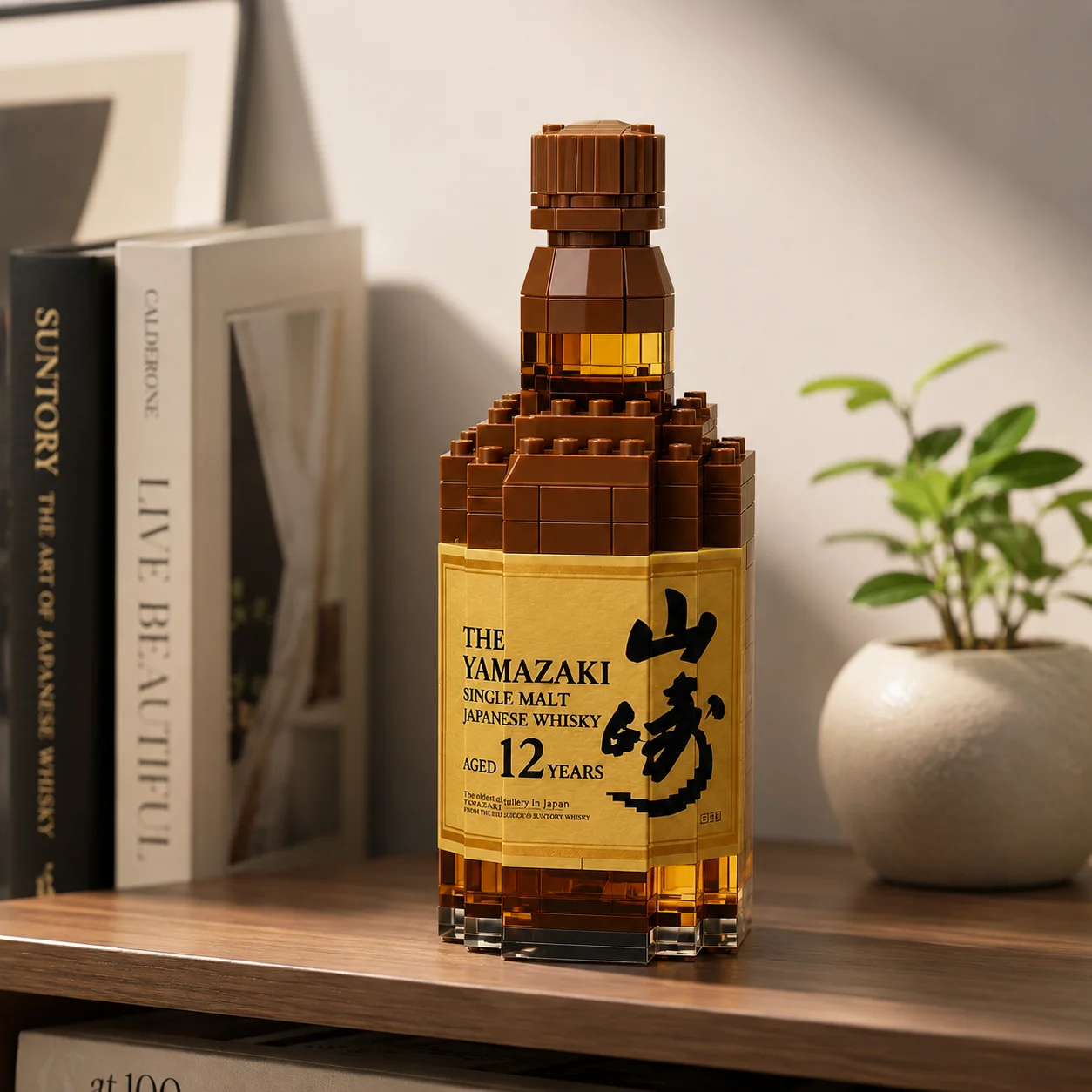 Interior Design Japan - Mini Building Blocks Whiskey Bottle Model
