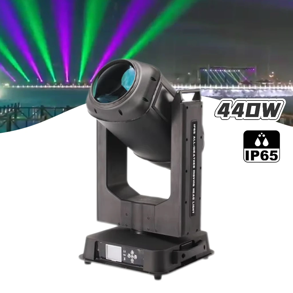 

Высокая мощность 440 Вт DMX512 IP65 Открытый водонепроницаемый светодиодный луч с подвижной головкой для DJ Disco City Events Stage