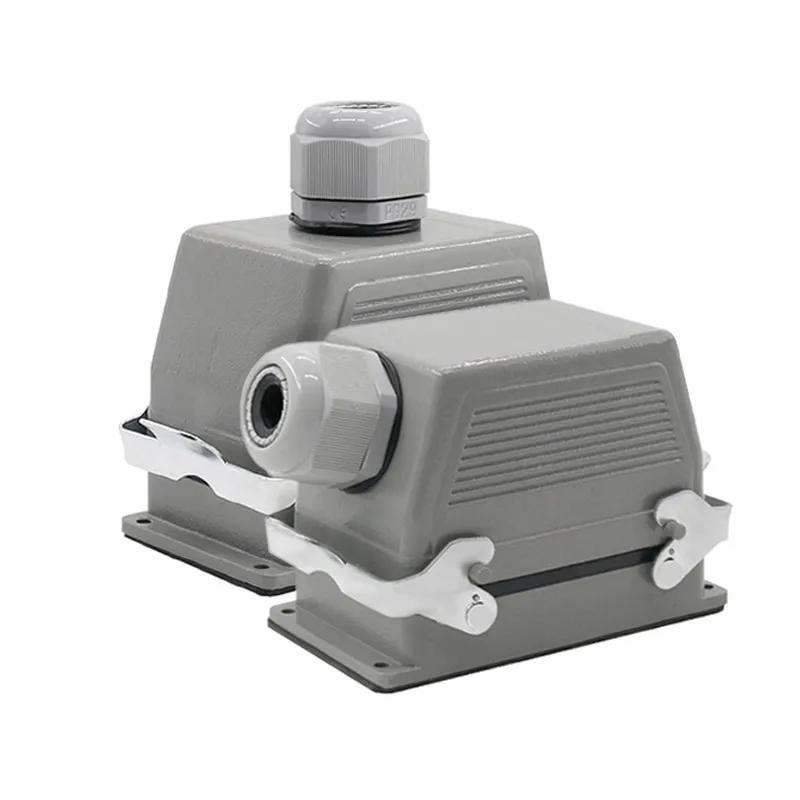 

HDC-HE-048-1/2 Heavy Duty Connectors F/M 48pin 500V Screw connection 16A Industrial rectangular Connector plug