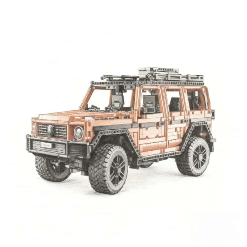 Blocs de construction tout-terrain G500, technologie d'assemblage, série de blocs de construction, jouets pour enfants et adultes, cadeaux de noël, nouvelle collection 2025