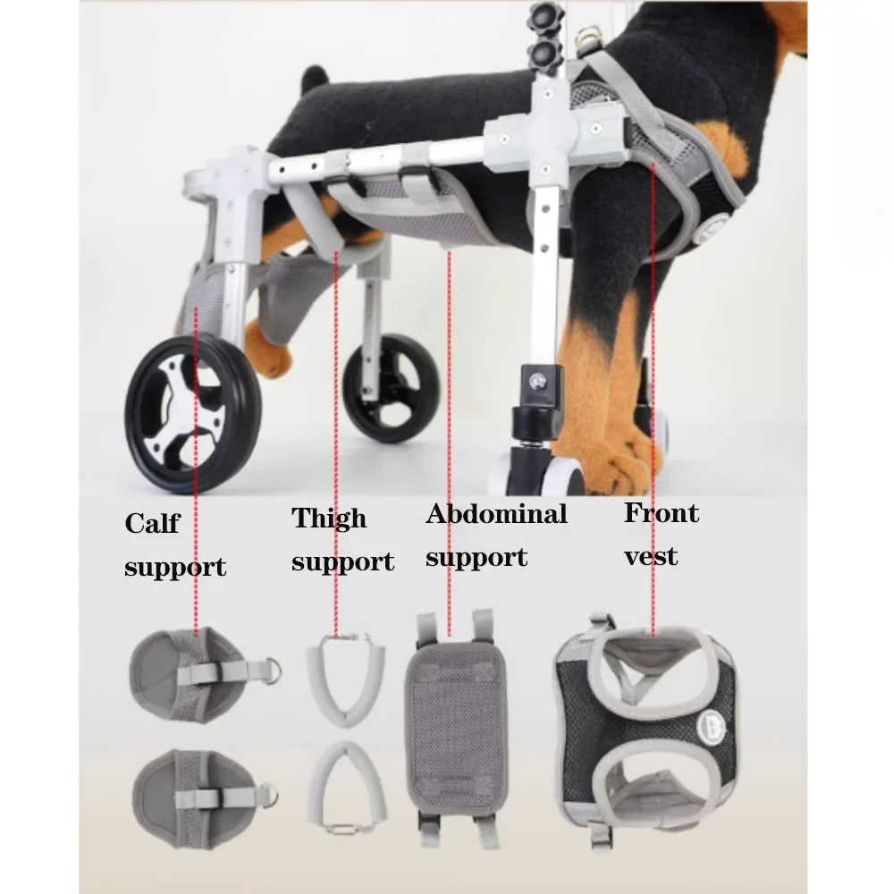 Wheelchair For Dog Hind Limb Paralysis Rehabilitation Small Dog Walker Disability Car Cat Assistance Teddy Pet Dog Hind Leg Brac - Image 4